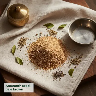 Amaranth seed, pale brown