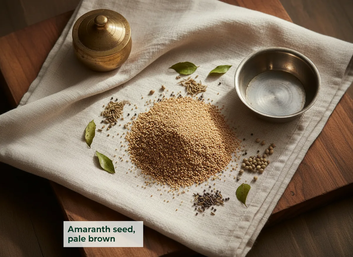 Amaranth seed, pale brown — IFCT nutrition profile