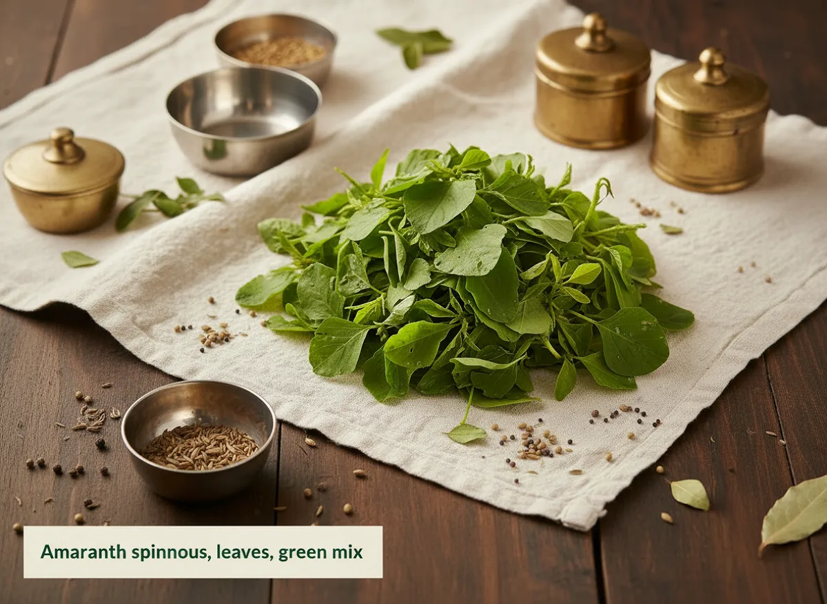 Amaranth spinosus, leaves, green mix — IFCT nutrition profile