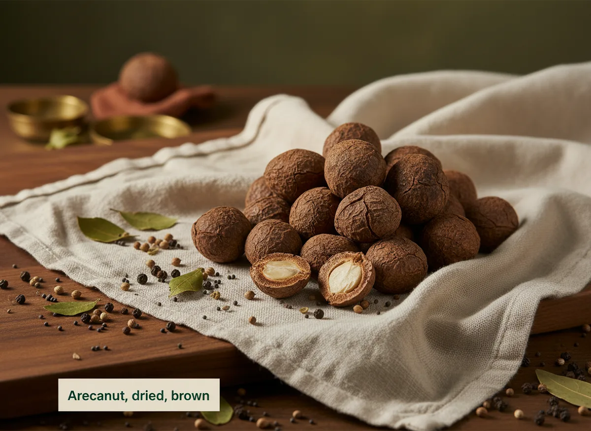 Arecanut, dried, brown — IFCT nutrition profile