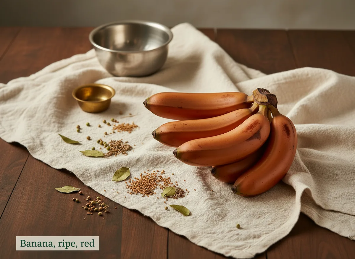 Banana, ripe, red — IFCT nutrition profile