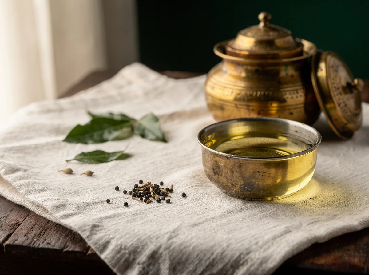 Bottle of refined cottonseed oil with light yellow color, used for cooking in Indian kitchens.