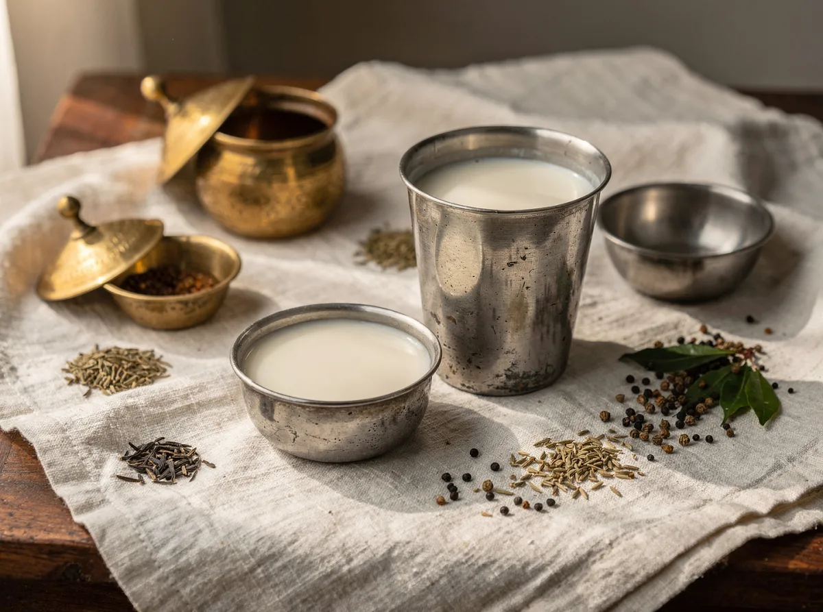 Fresh cow's milk in a glass, white and creamy, with natural dairy appearance