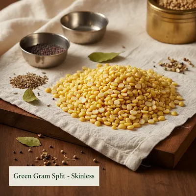 Green Gram Split - Skinless