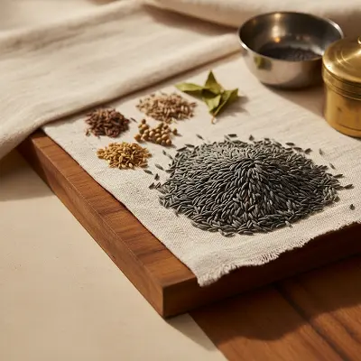 Niger seeds, gray