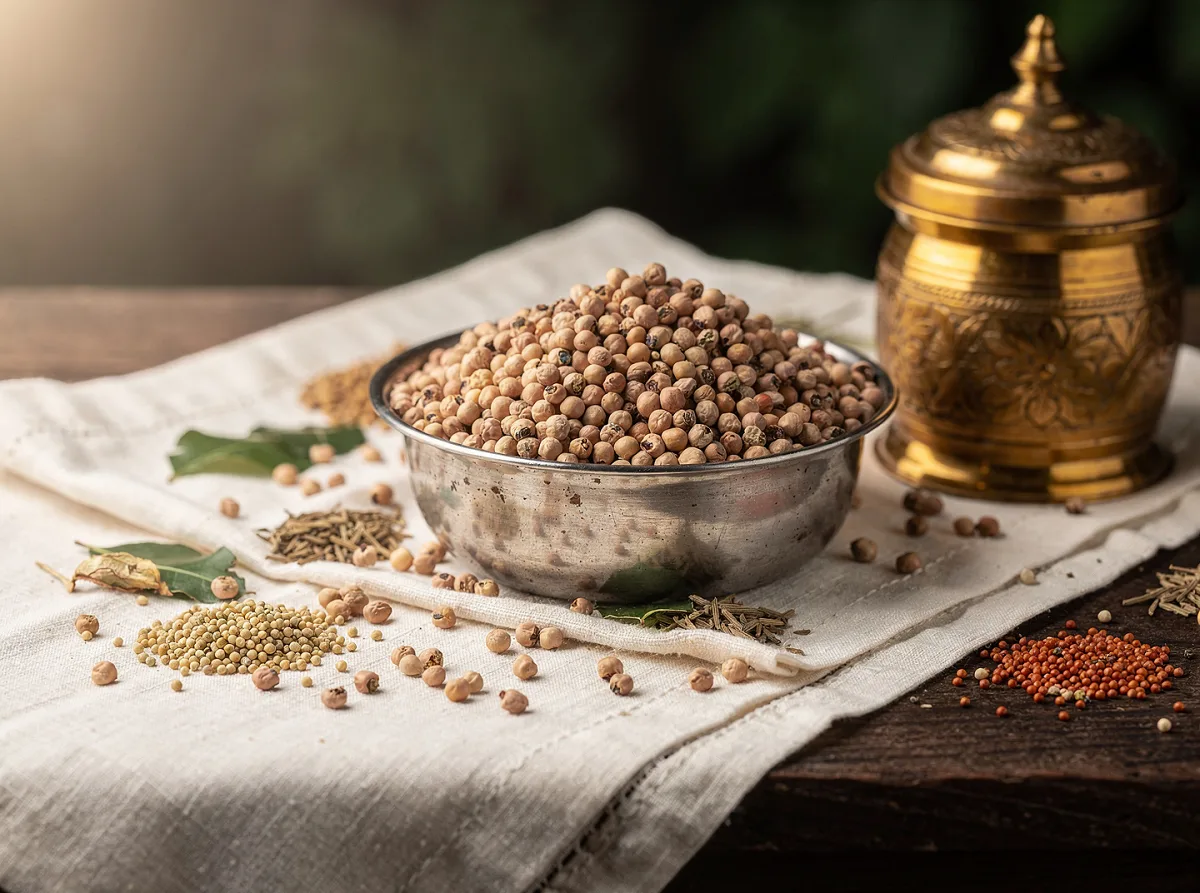 Golden-yellow dried pigeon pea (arhar dal) grains in a white bowl, whole and uncooked.