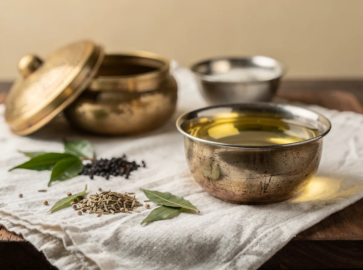 Bottle of light golden safflower oil with seeds scattered beside it